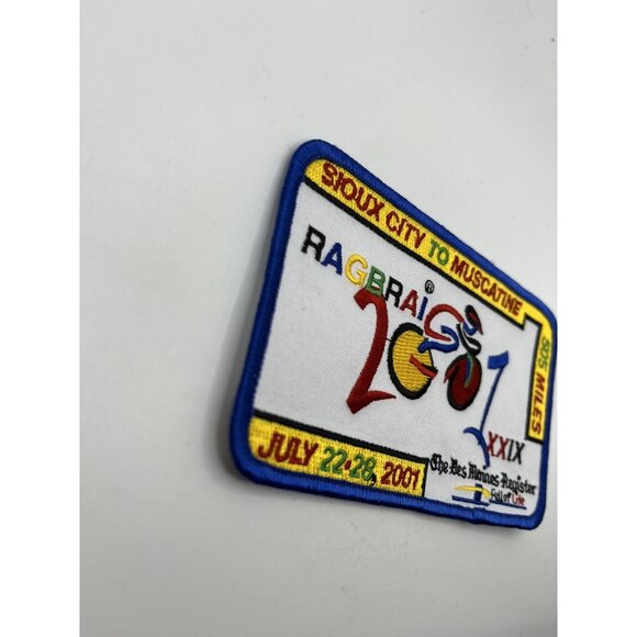 2001 RAGBRAI XXIX Sew on Patch Des Moines Iowa Cycling Biking - Picture 7 of 16